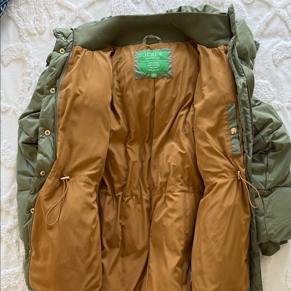 J. Crew Sage Green Women's Puffer Coat - Picture 5 of 11